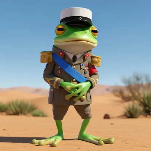 Kermit as a french foreign legionnaire