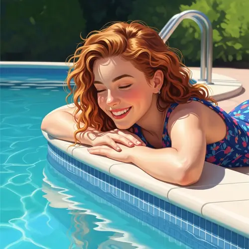 Ethereal Summertime Joy by Opulent Pool | Vibrant Digital Painting