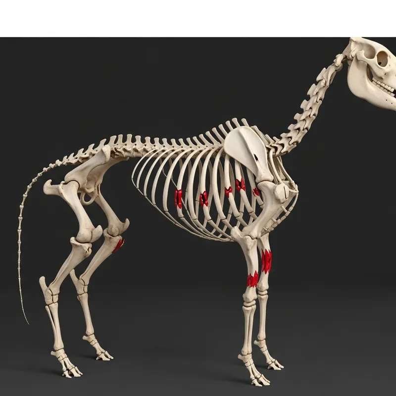 3D Equine Skeletal System: Explore Bone Injuries