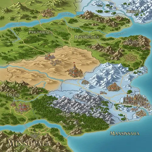 Explore the Diverse Regions of Minsupala: A Detailed Cartographical Depiction