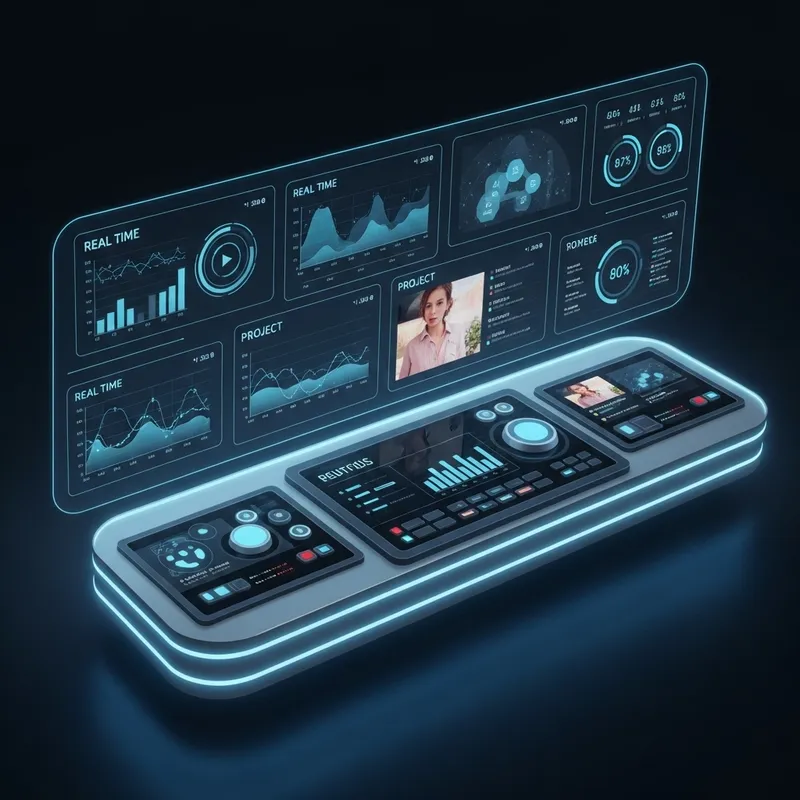 Futuristic Control Panel | Online Portfolio Presentation