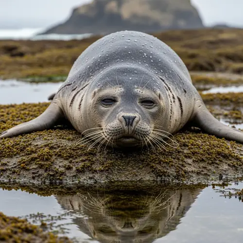 Weary Seal Resting - Find Peace in Nature