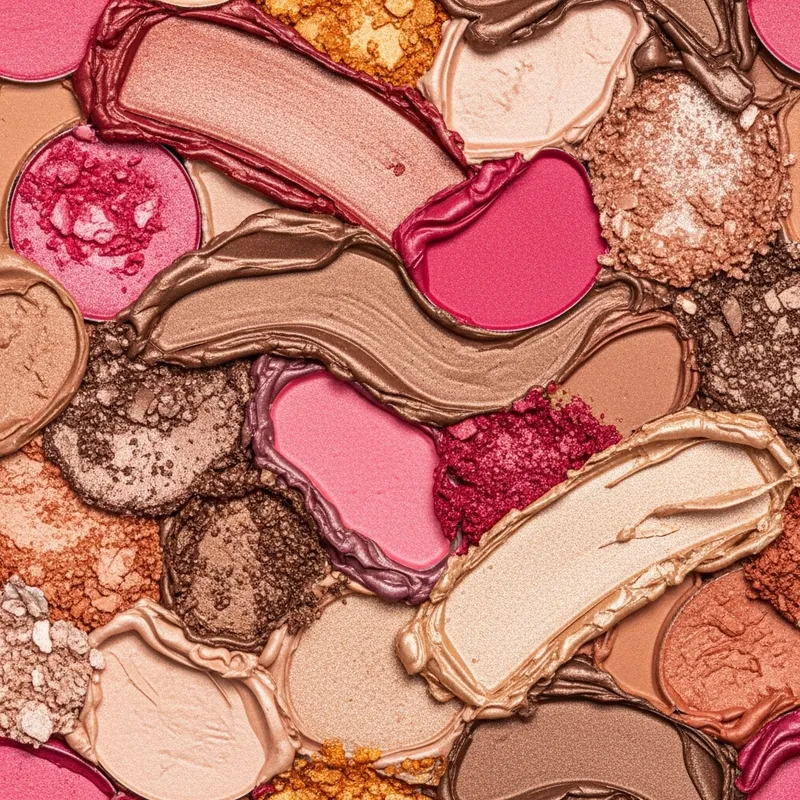 Abstract Makeup: Vibrant Symphony of Colors and Textures