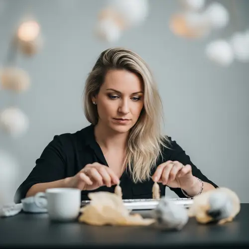 Caucasian Female Hypnotherapist in Ethereal Setting