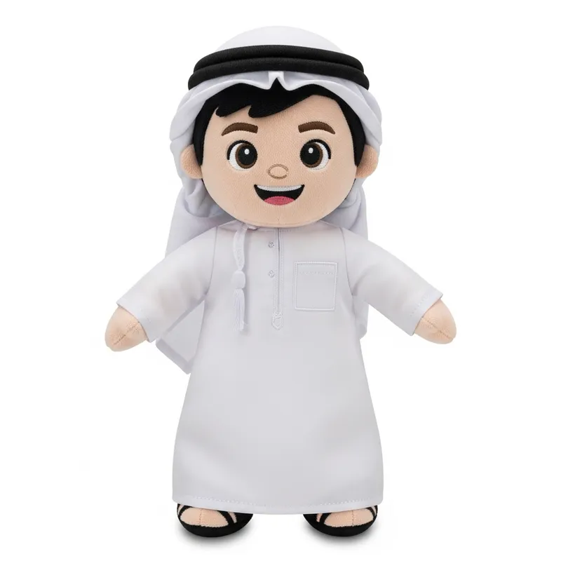 Cheerful Emirati Boy Plush Toy - Authentic Culture