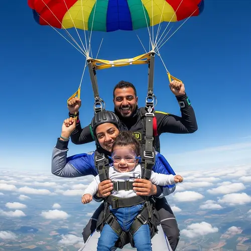 Exciting Family Skydiving Adventure | Parachute Jump with Baby