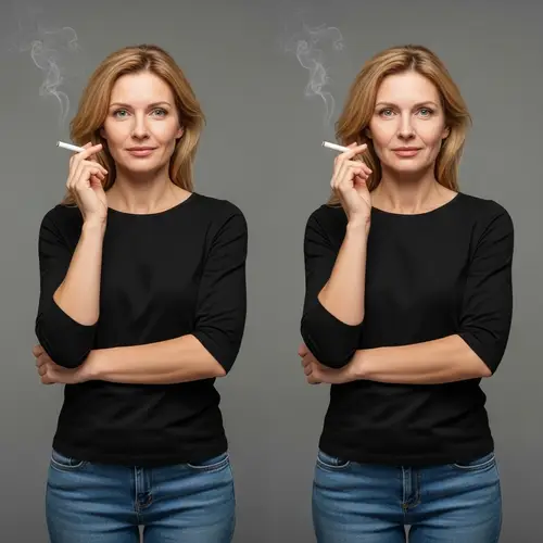 Anti-Smoking Campaign: Youthful Beauty vs. Premature Aging
