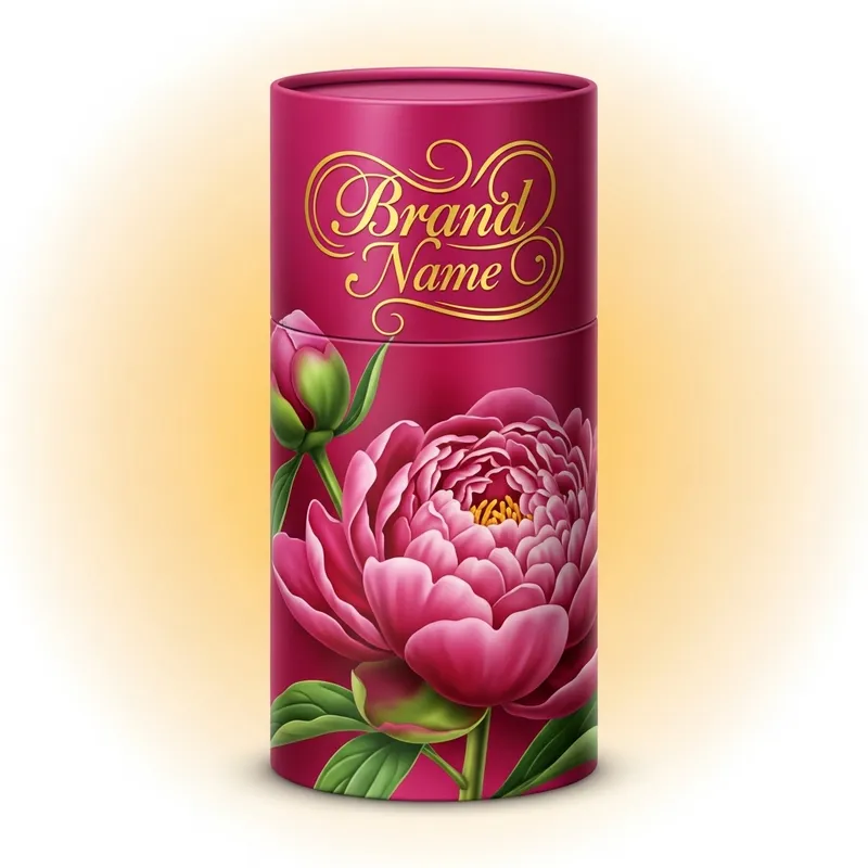 Peony Flower Cosmetic Packaging Design