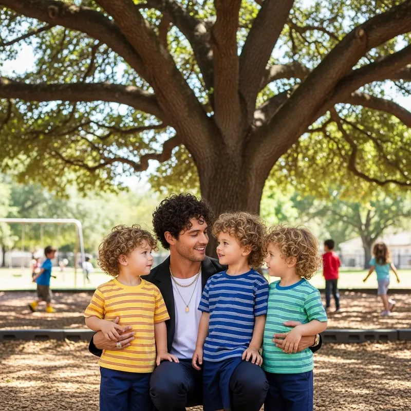 Harry Styles Lookalike with Adorable Boy Triplets Harry Styles Lookalike with Adorable Boy Triplets