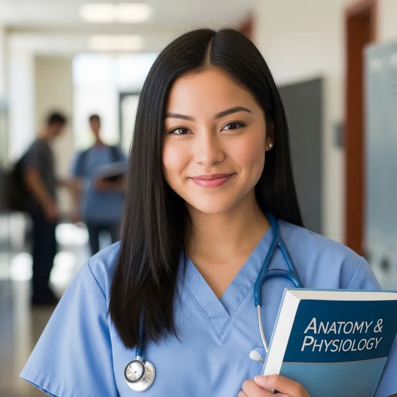 Hispanic Female Nursing Freshman: Charming Beauty