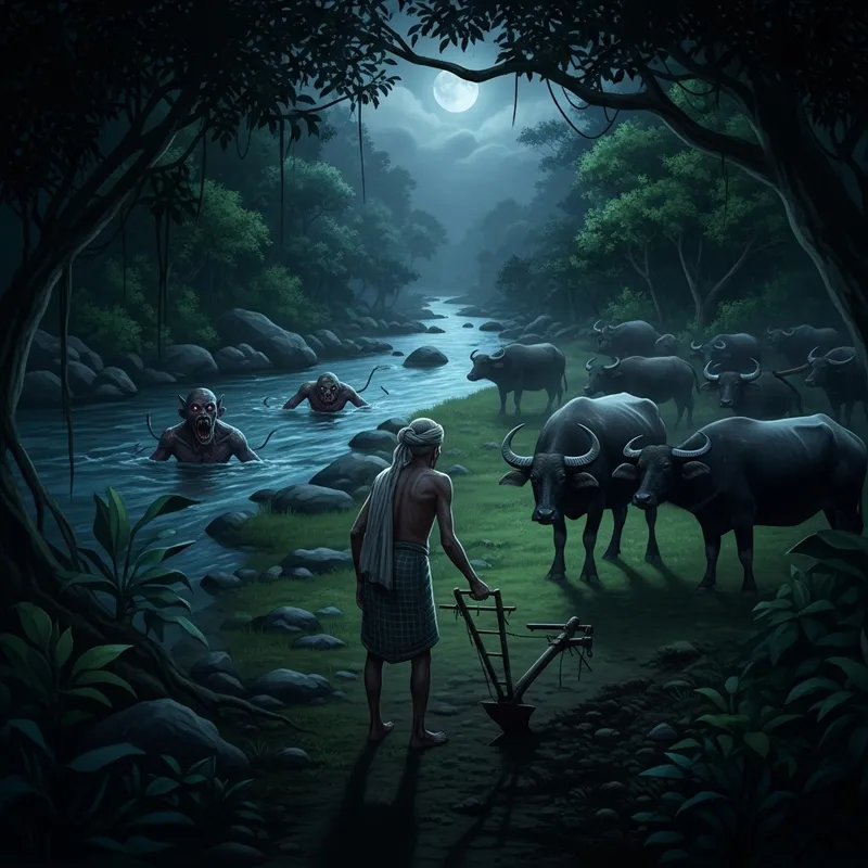 Spooky Jungle Night with Mystical Creatures Spooky Jungle Night with Mystical Creatures