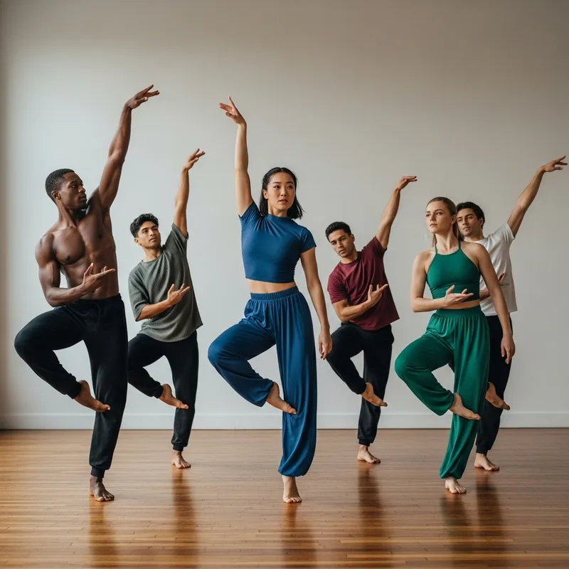 Dynamic Dance Performance by Six Diverse Individuals