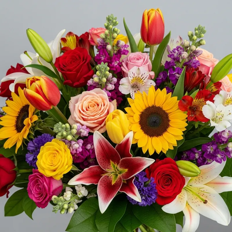 Colorful Flower Bouquet | Vibrant Floral Arrangement