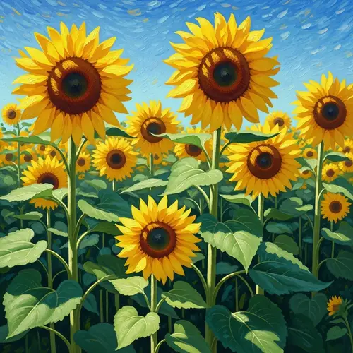Stunning Sunflower Fields in Impressionist Art