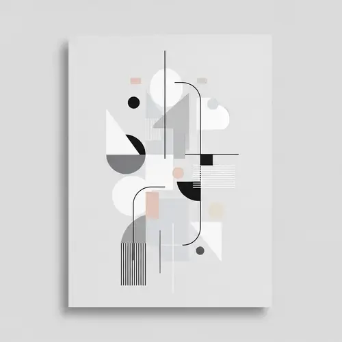 Minimalist Abstract Shapes Art - Tranquil Designs