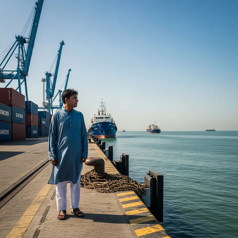 Melaka Port Arrival: Awaited Reunion of a South Asian Man