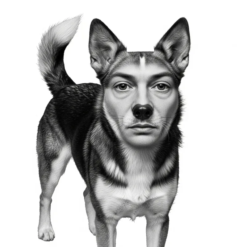 Human-Faced Dog | Surreal Pet Transformation