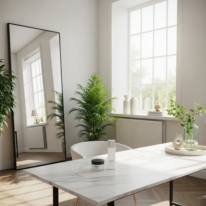 Create Serene Room Setting for Cosmetics Photoshoot