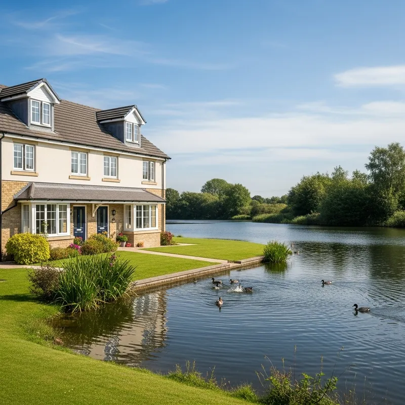 Tranquil Lakefront Two-Story Terrace House Tranquil Lakefront Two-Story Terrace House