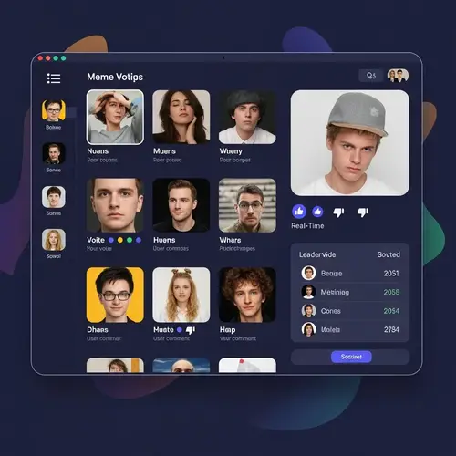Meme Voting Platform - Interactive Interface for Users