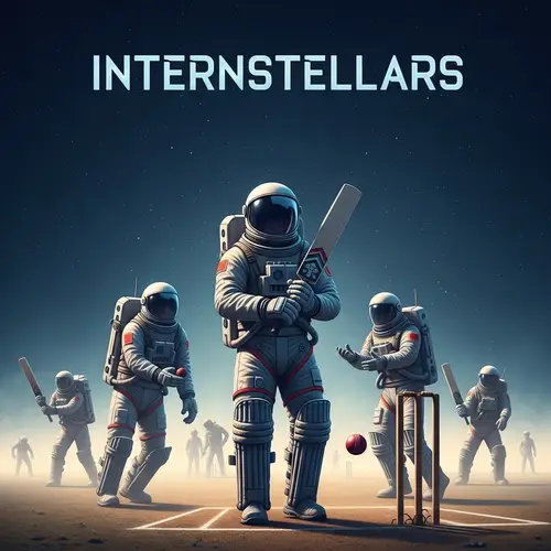 INTERNSTELLARS Cricket Team | Playful Astronauts in Space Suits