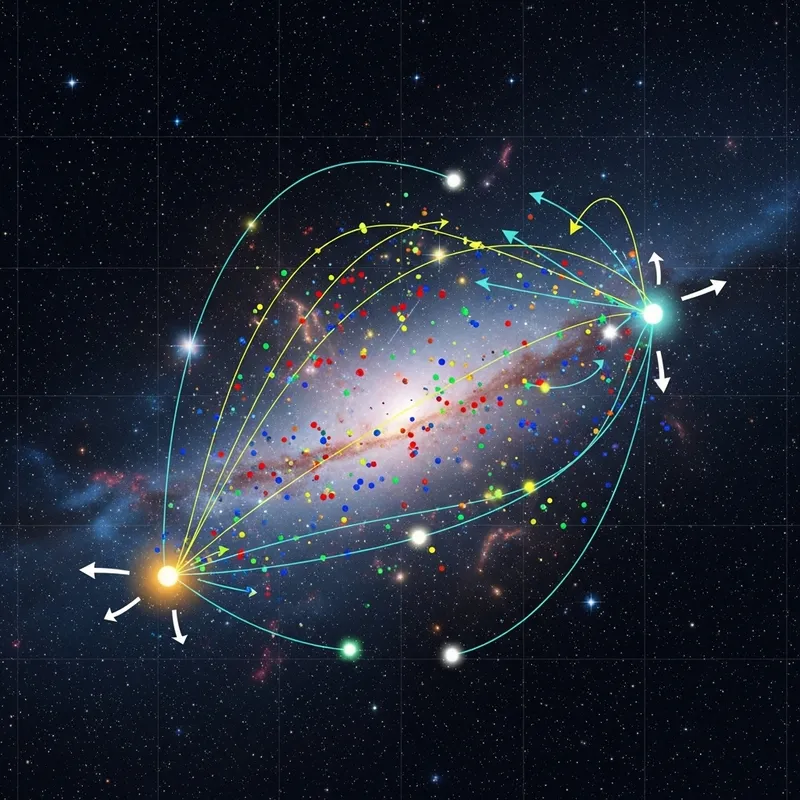 Particle Mapping with Gravitational Effects