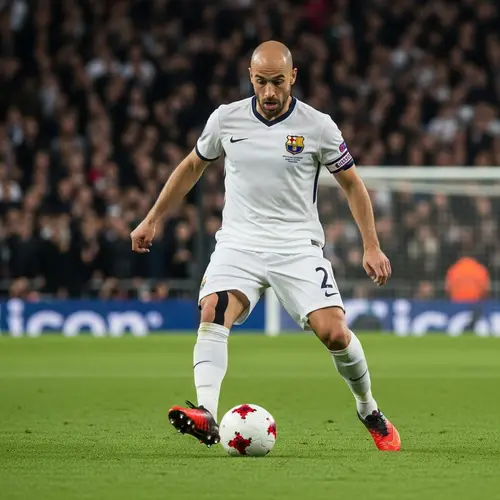 Expert Bald Soccer Player Dribbling Skills - Impeccable Precision