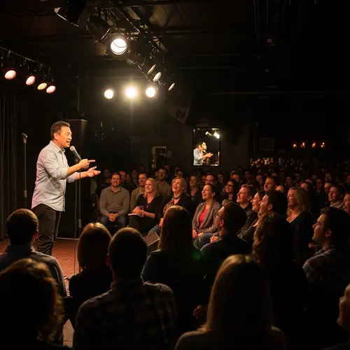 Lively Stand-Up Comedy Show: Energetic Comedy Performance