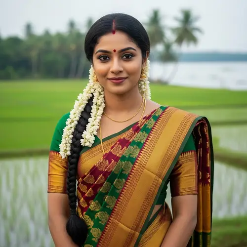 Beautiful Kerala Girl in Saree | South Asian Beauty at 23