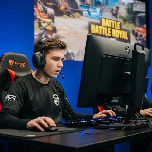 Intense Esports Tournament | Youthful Male Gamer | Battle Royale