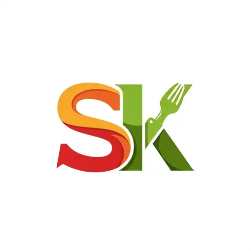 Unique SK Logo for Food Service Business