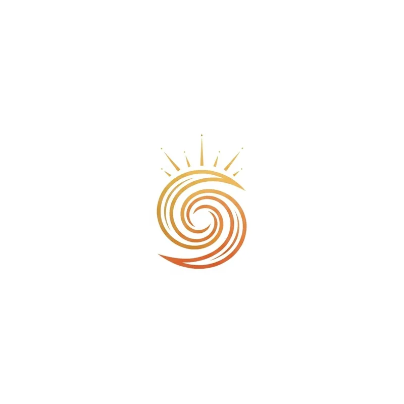 Minimalist Amaterasu Logo for Wellness