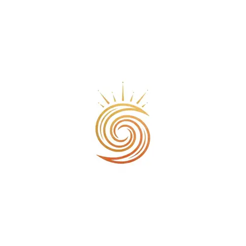 Minimalist Amaterasu Logo for Wellness