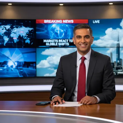 Top Indian News Anchor in Professional Studio Setup