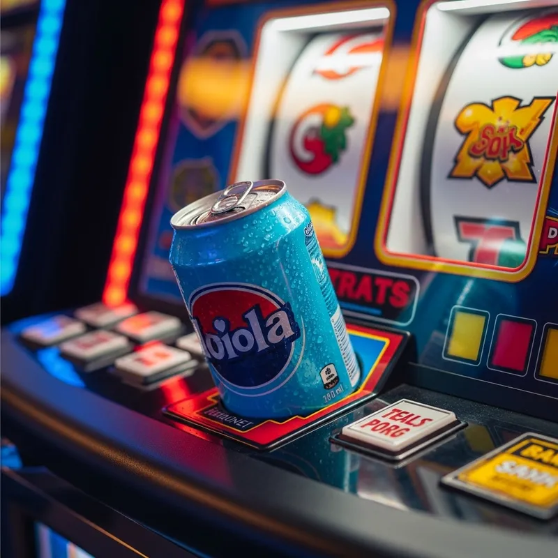 Refreshing Soda Can in Slot Machine - Captivating Scene