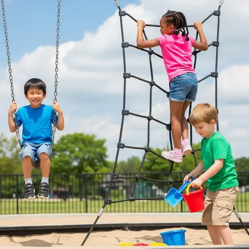 Outdoor Play: Kids 6 Years Old Enjoying Fun Activities at the Park