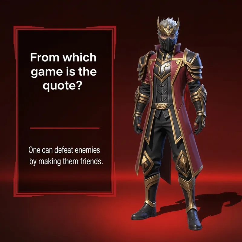 Pubg Mobile Hero in Stunning Outfit on Red Black Background