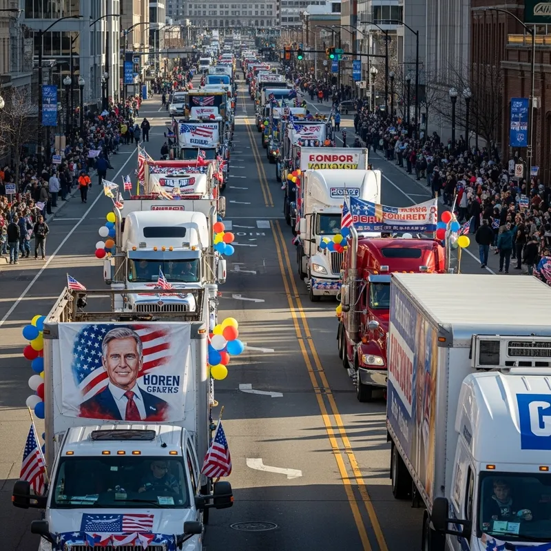 Truckers For Trump Parade: An Impressive Display of Support Truckers For Trump Parade: An Impressive Display of Support