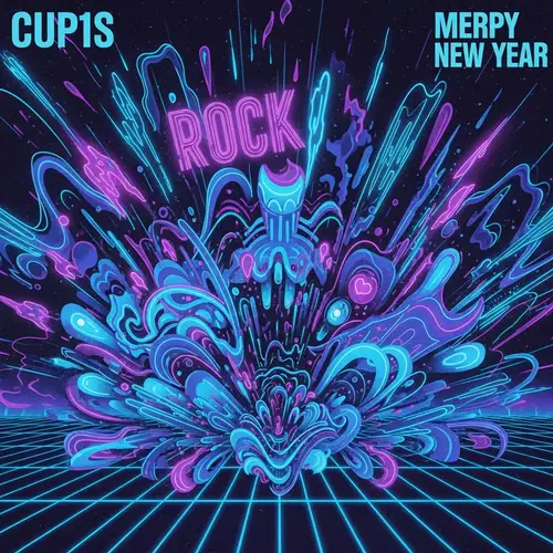 Rock & New Year Fusion Album Cover Design