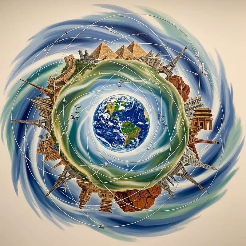 Abstract Globalization: Interconnected World Representation