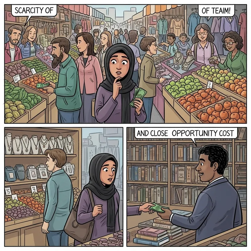 Scarcity & Opportunity Cost: Interactive Editorial Cartoon Scarcity & Opportunity Cost: Interactive Editorial Cartoon