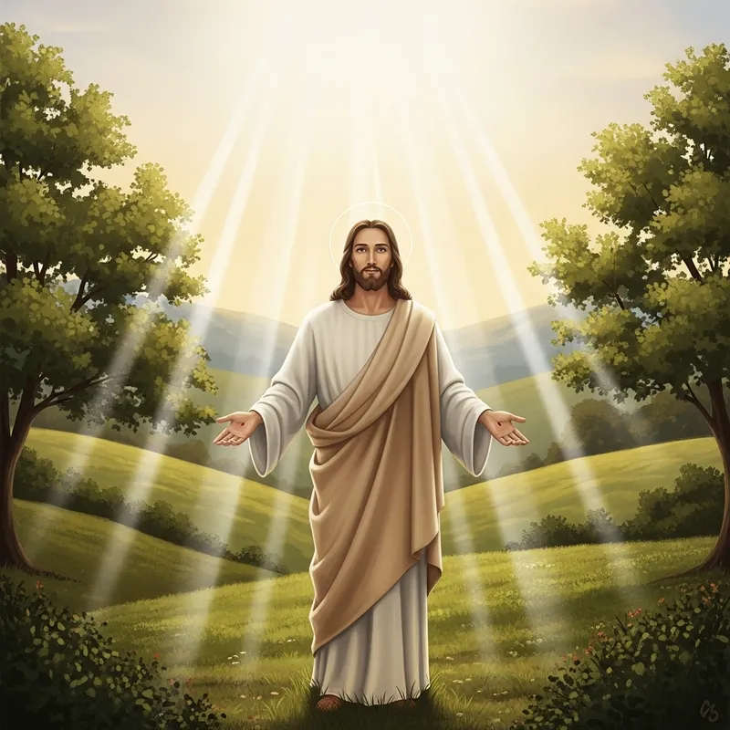 Serene Jesus Christ Artwork - Renaissance Inspiration