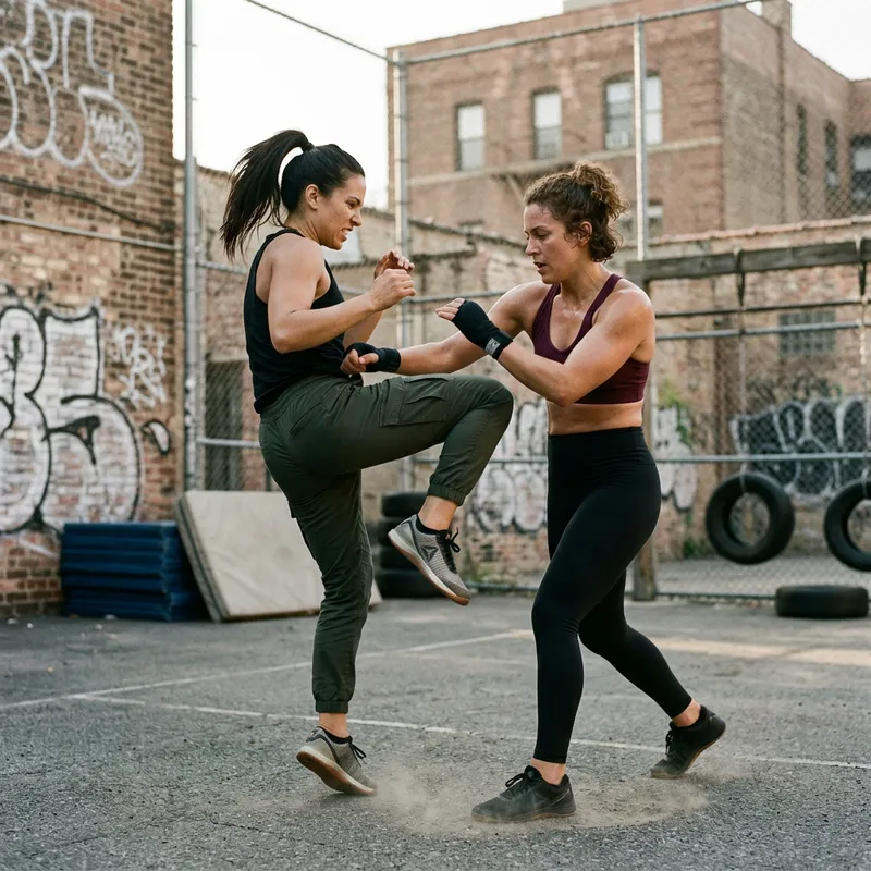 Fierce Ladies in Intense Fight - Strength & Agility