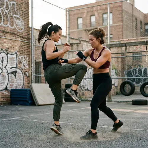 Fierce Ladies in Intense Fight - Strength & Agility