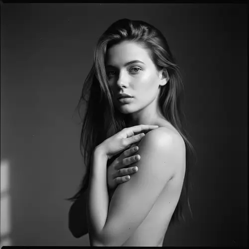 Artistic Nude Portrait Inspired by Helmut Newton | Timeless Elegance
