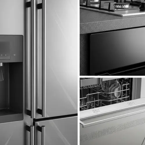 Household Appliance Textures: Fridge, Oven, Stove & Dishwasher