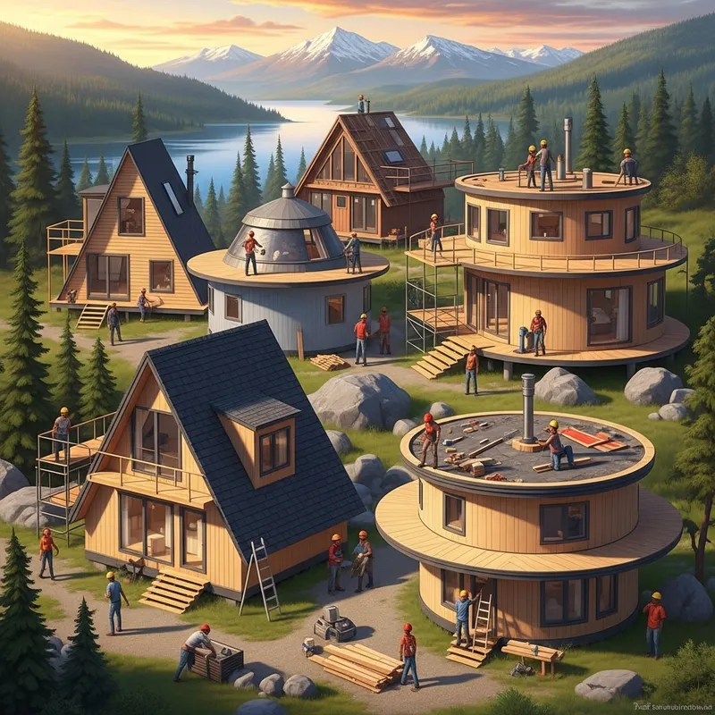 Innovative House Construction in Picturesque Nature