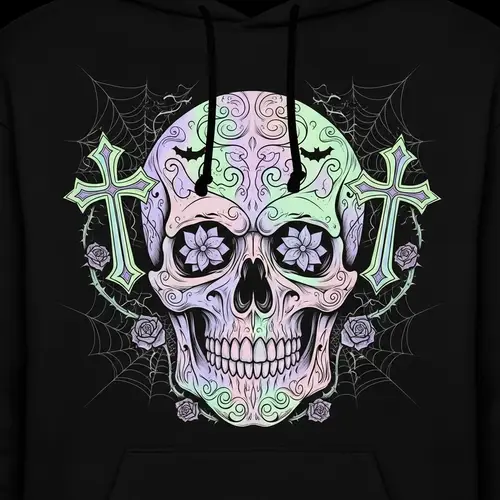 Pastel Goth Hoodie Design - Unique Gothic Style