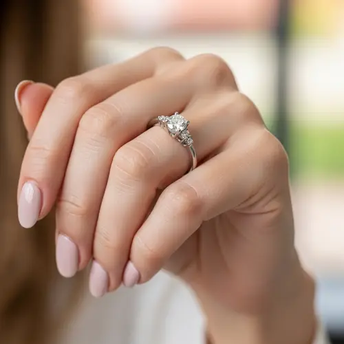 Stunning Ring on Woman's Hand | Android Smartphone Photography