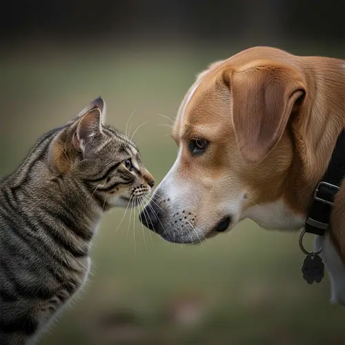 Intimate Connection Between Cat and Dog | 8K Documentary Photo